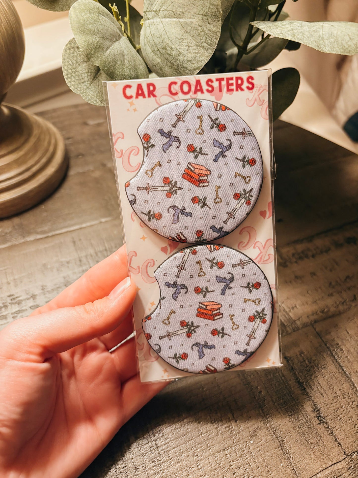 Romantasy Car Coaster Set