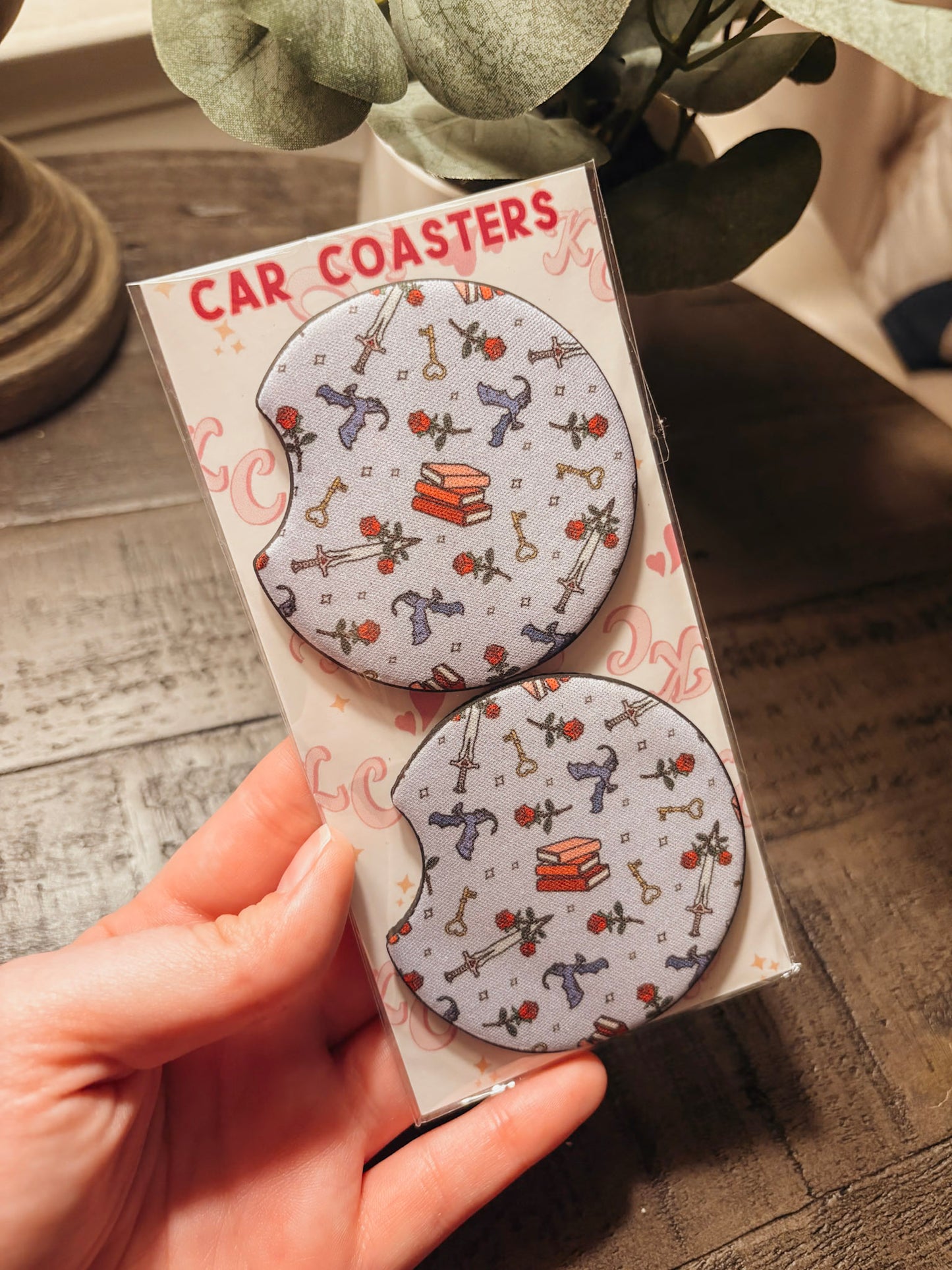 Romantasy Car Coaster Set