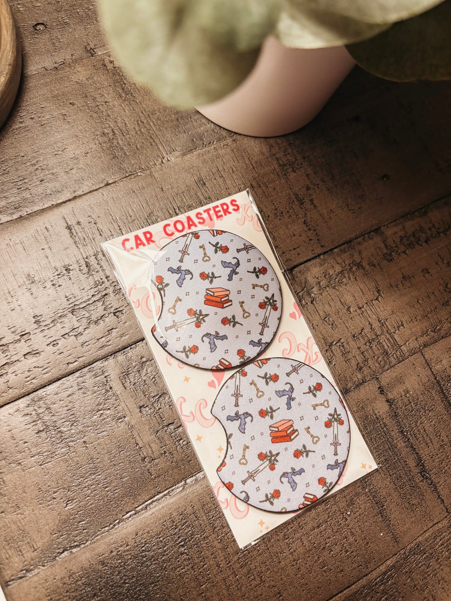 Romantasy Car Coaster Set