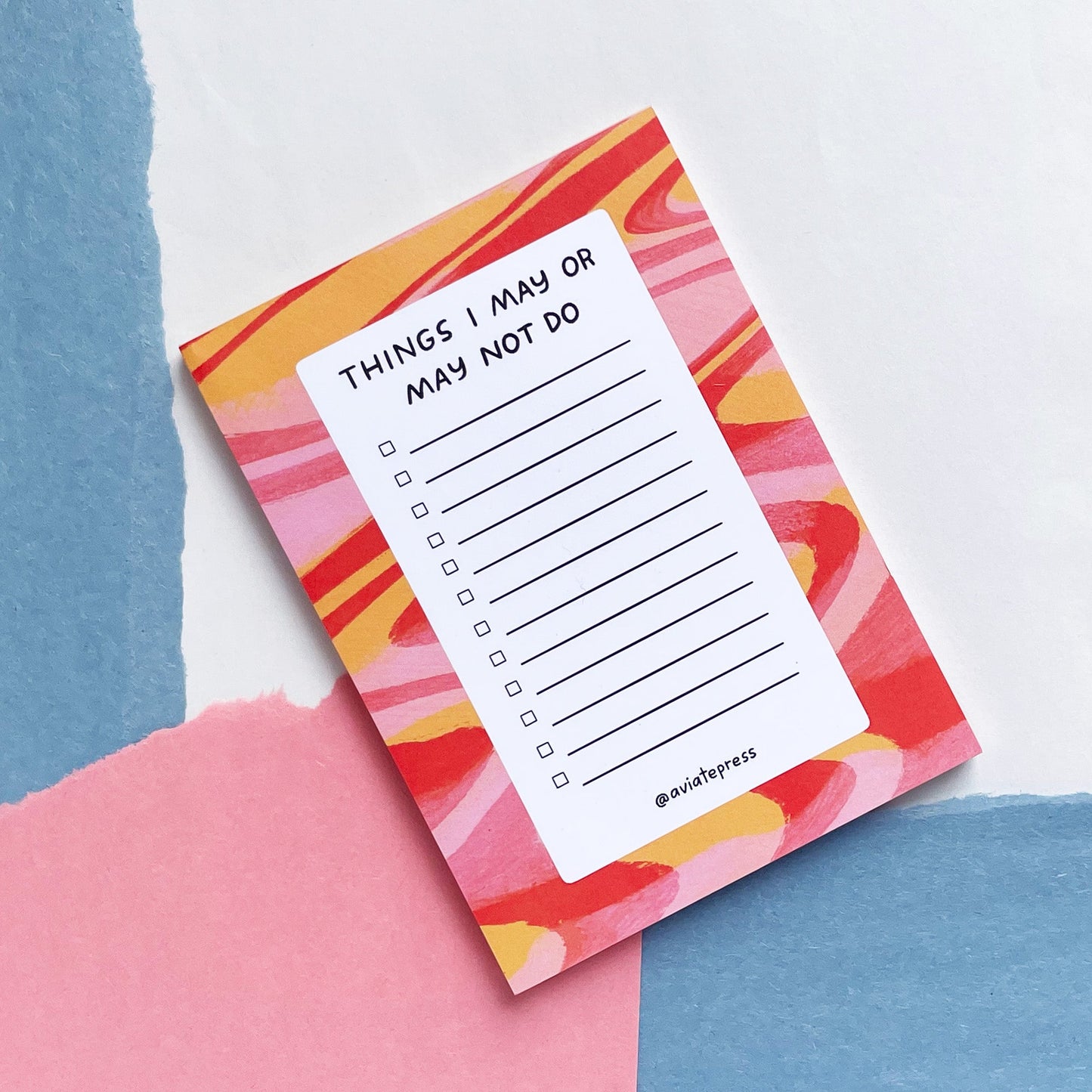 Things I may or May Not Do Notepad