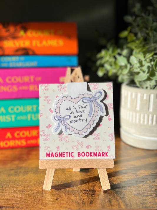 All is Fair in Love and Poetry Magnetic Bookmark