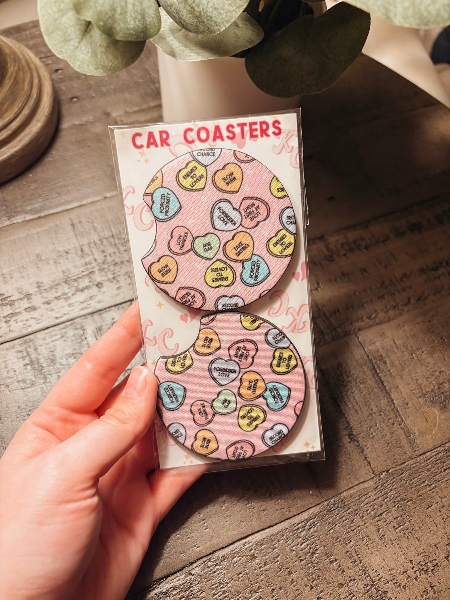 Book Tropes Car Coaster Set