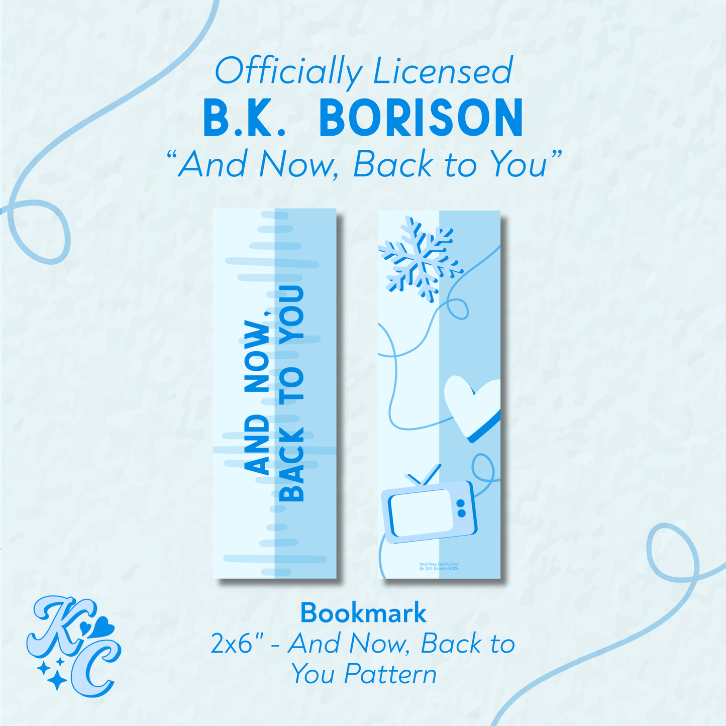 And Now, Back to You Bookmark