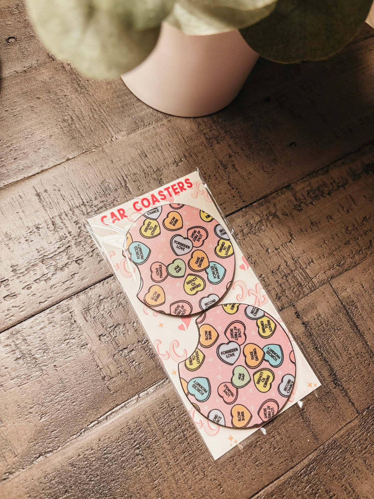 Book Tropes Car Coaster Set