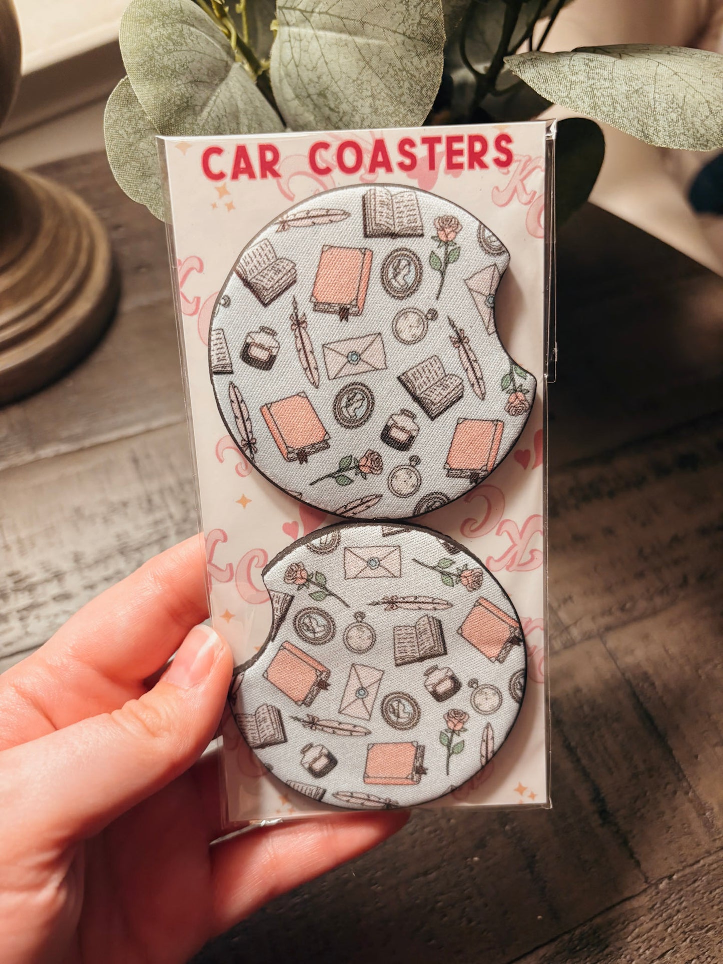 Historical Romance Car Coaster Set