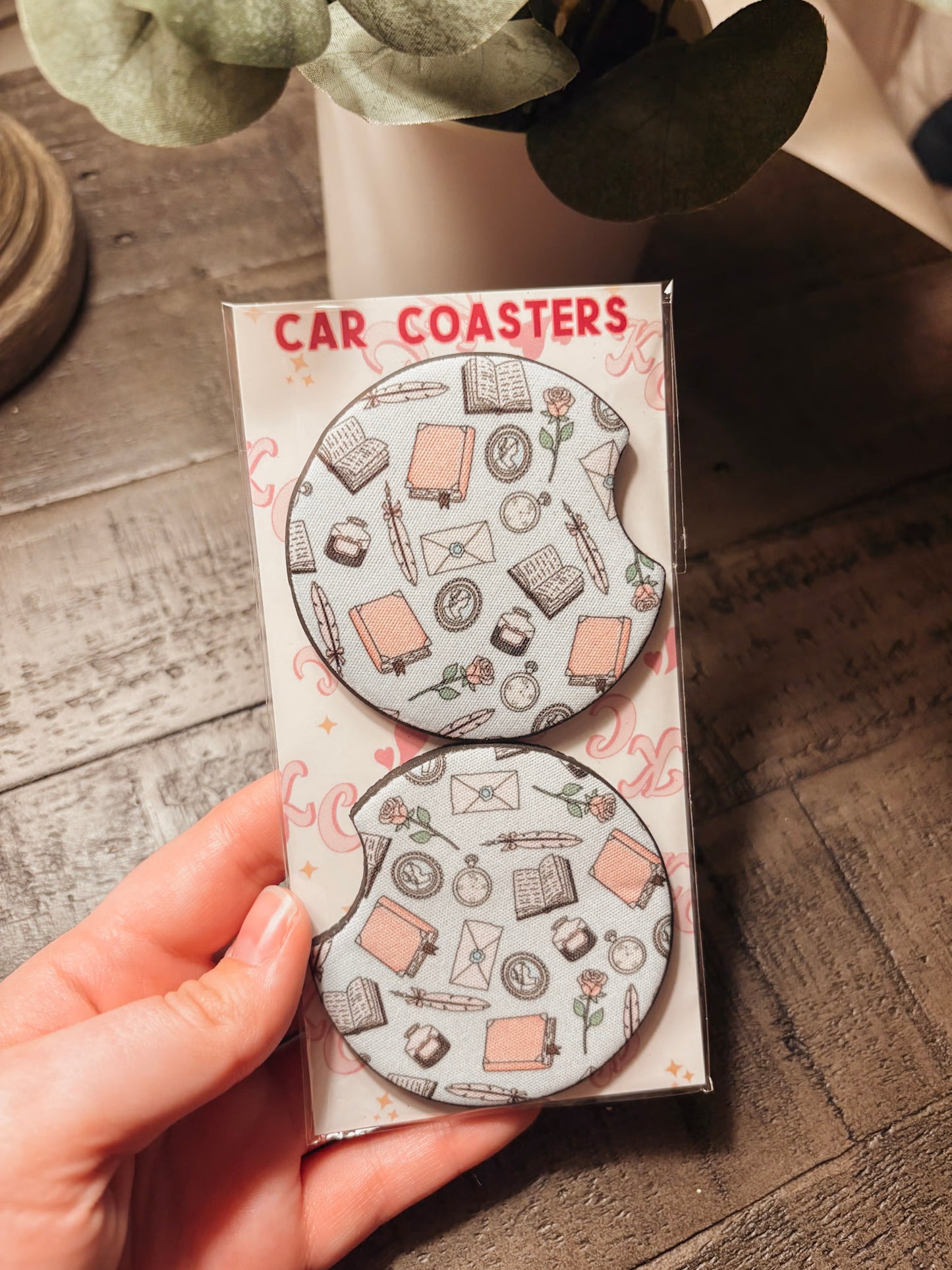 Historical Romance Car Coaster Set
