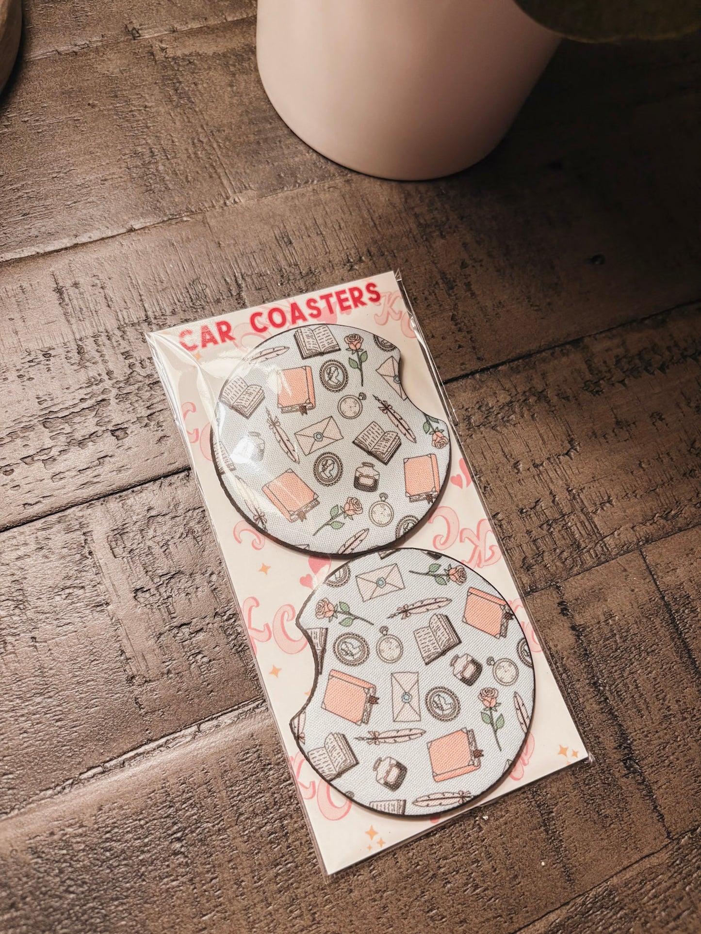 Historical Romance Car Coaster Set
