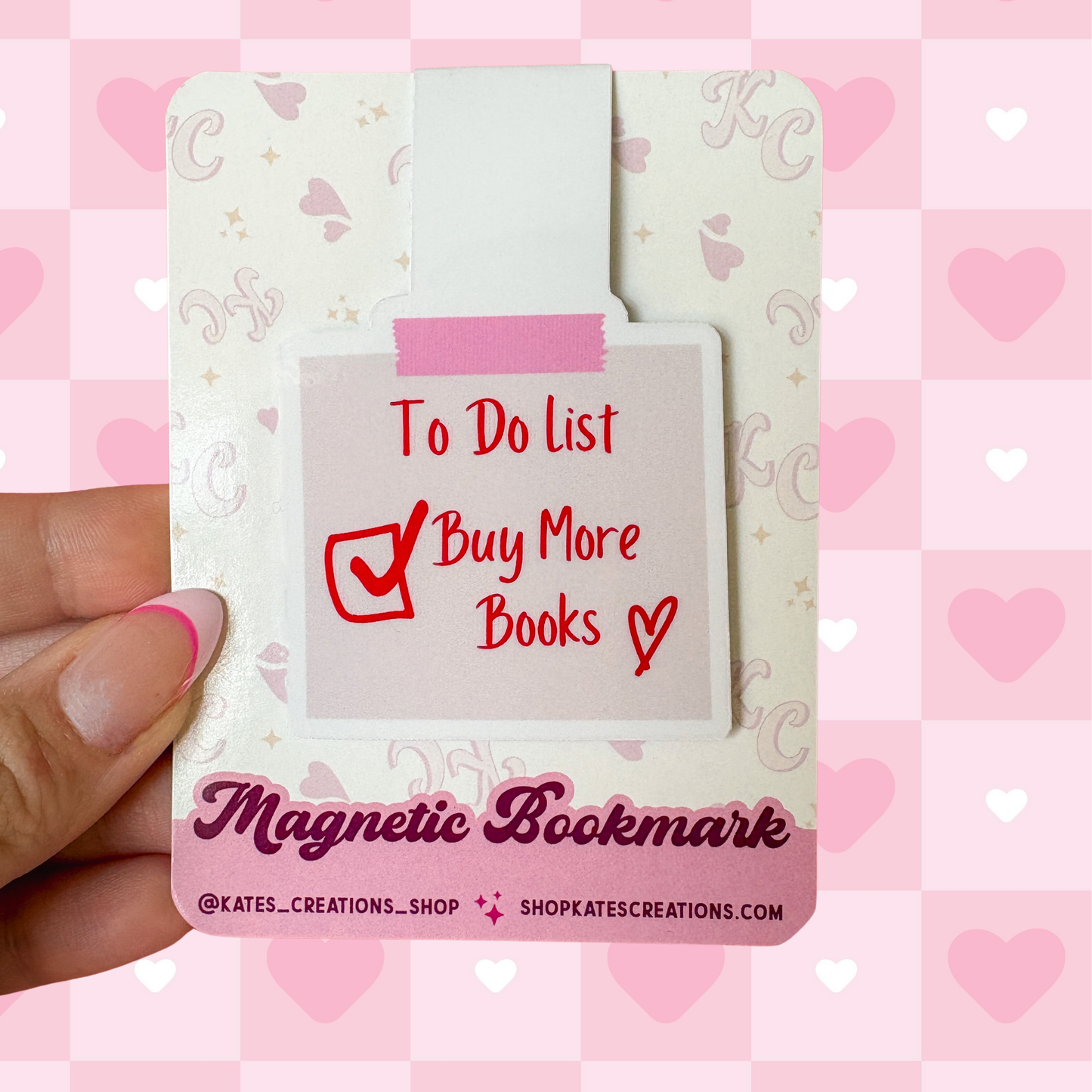 Buy More Books To Do List Magnetic Bookmark