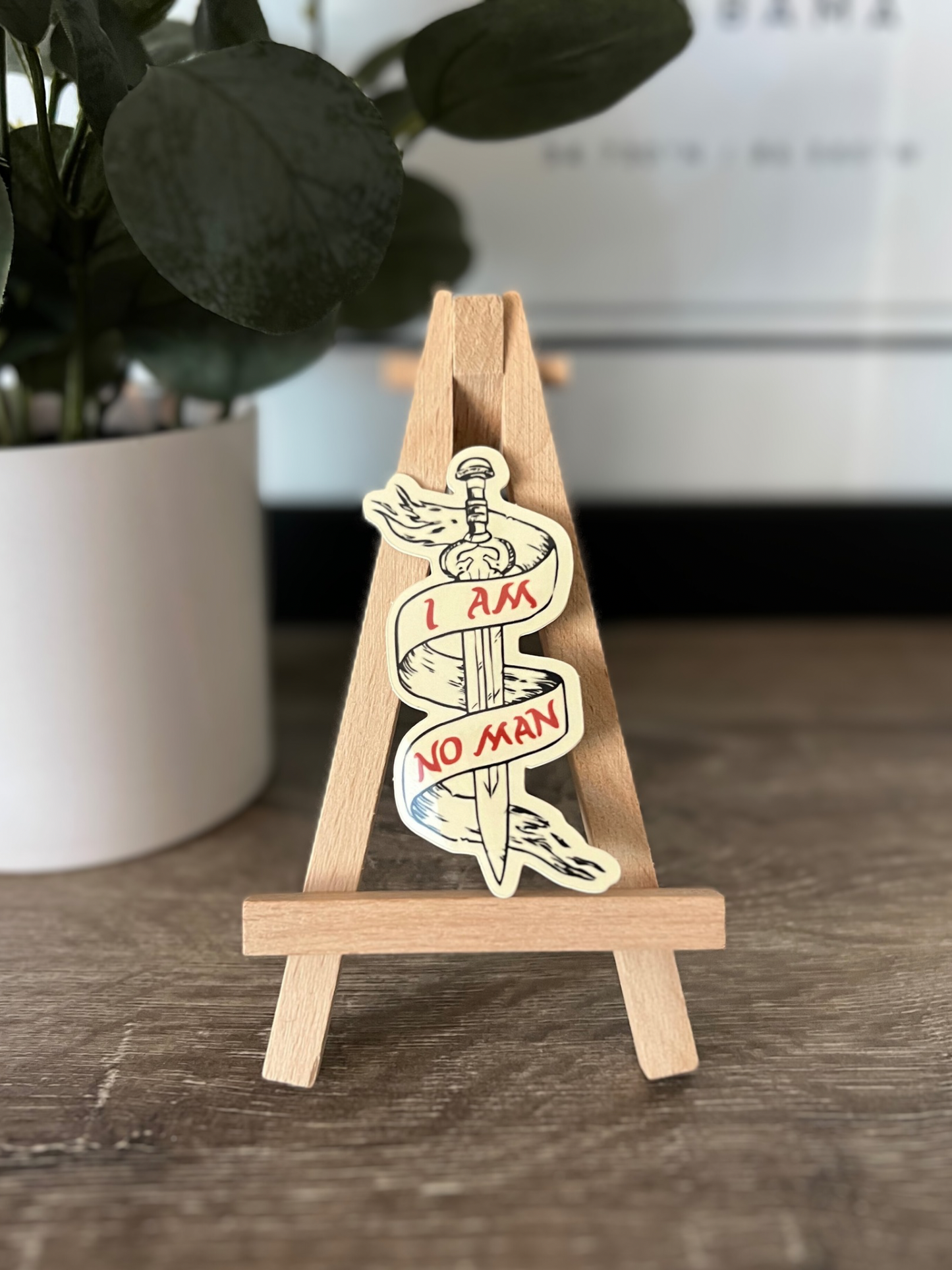 I Am No Man Lord of the Rings Sticker