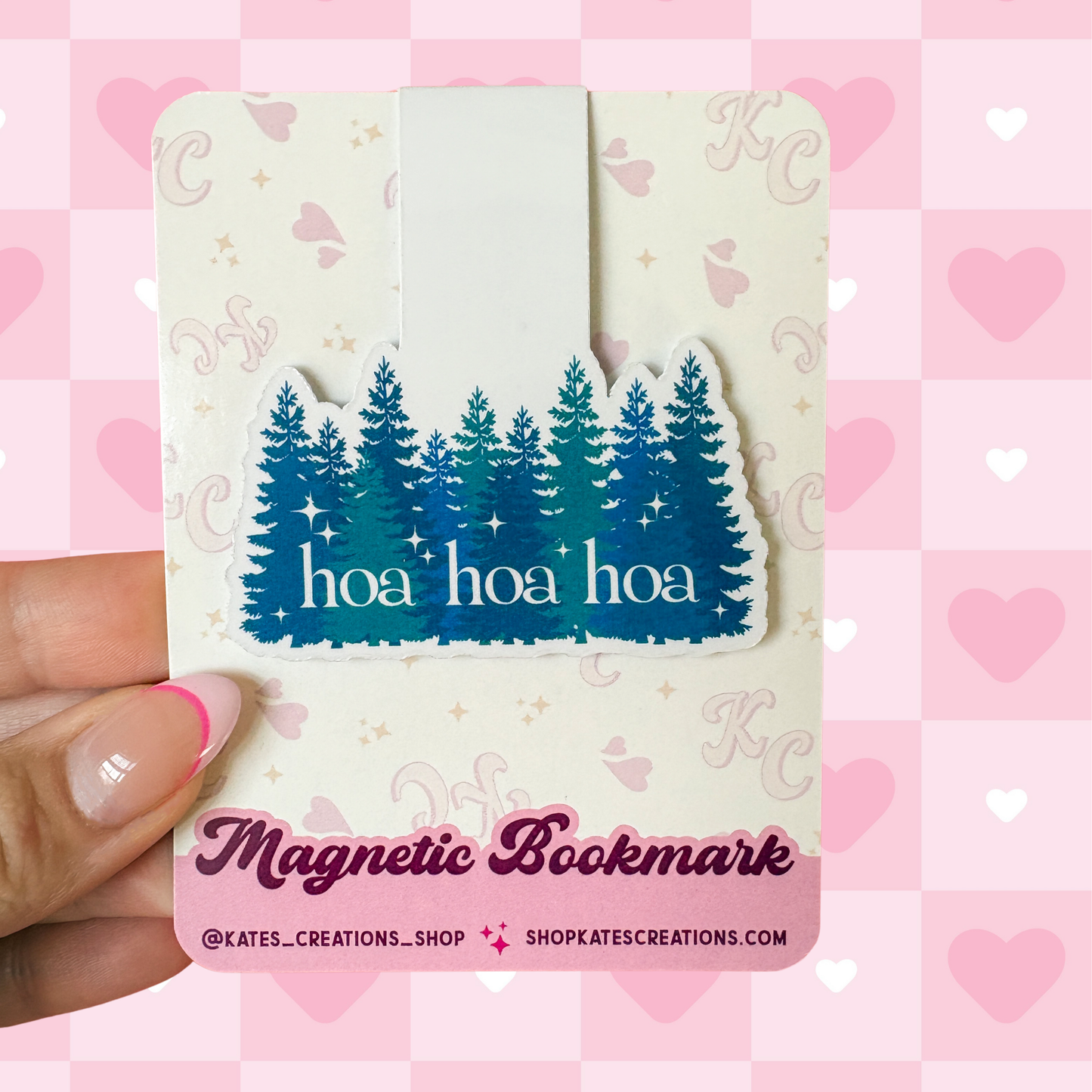 Hoa Hoa Hoa Twilight Inspired Magnetic Bookmark