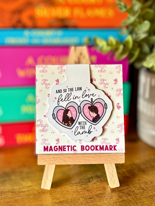 Lion and Lamb Locket Magnetic Bookmark