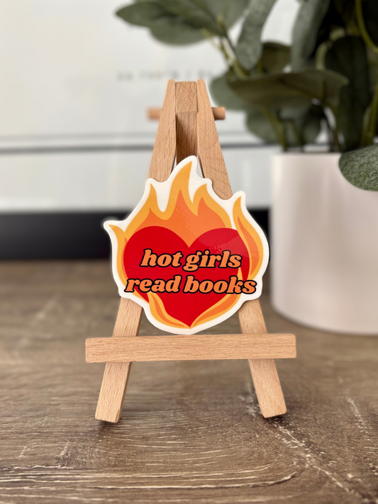Hot Girls Read Books Sticker