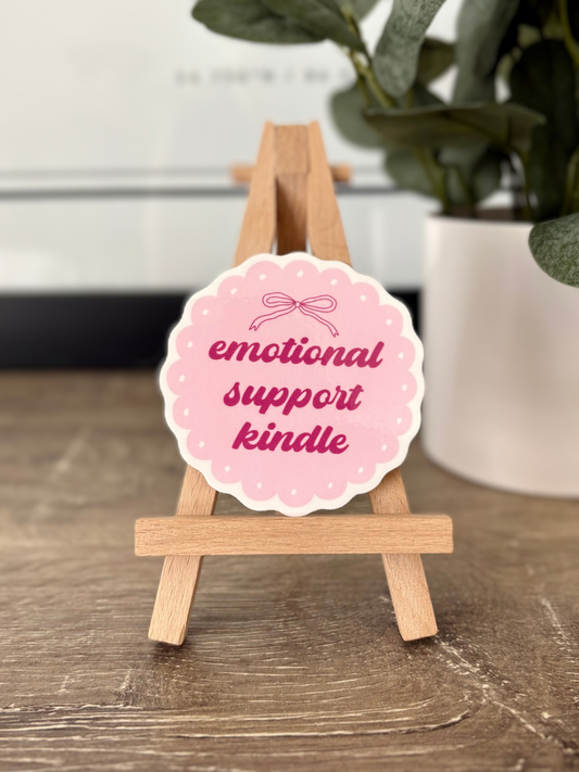 Emotional Support Kindle Sticker