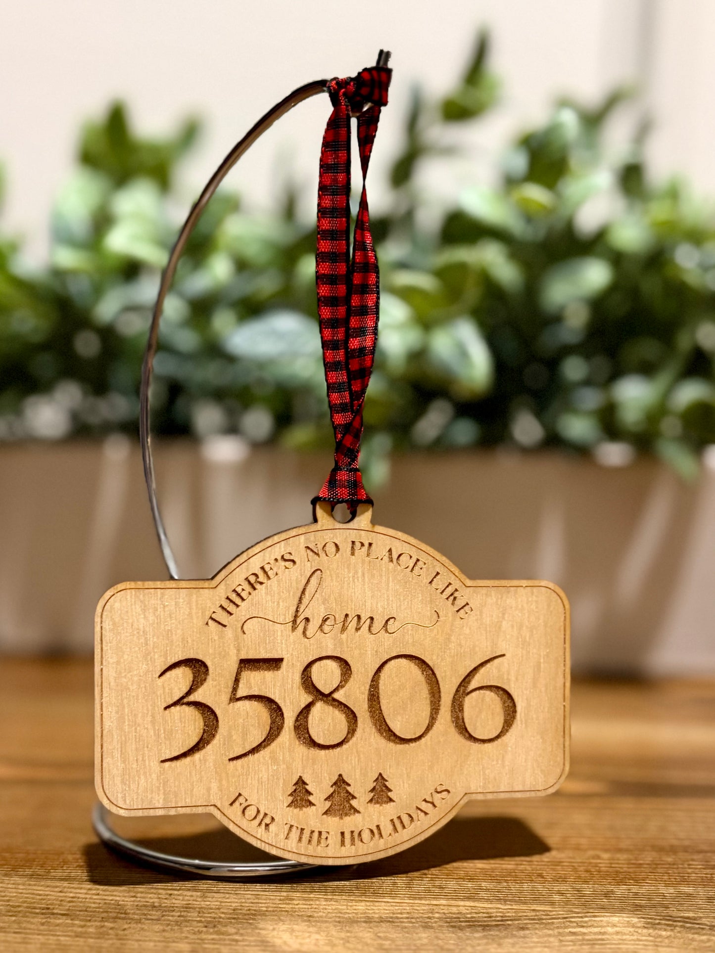 Custom Huntsville Zip Code Christmas Ornament