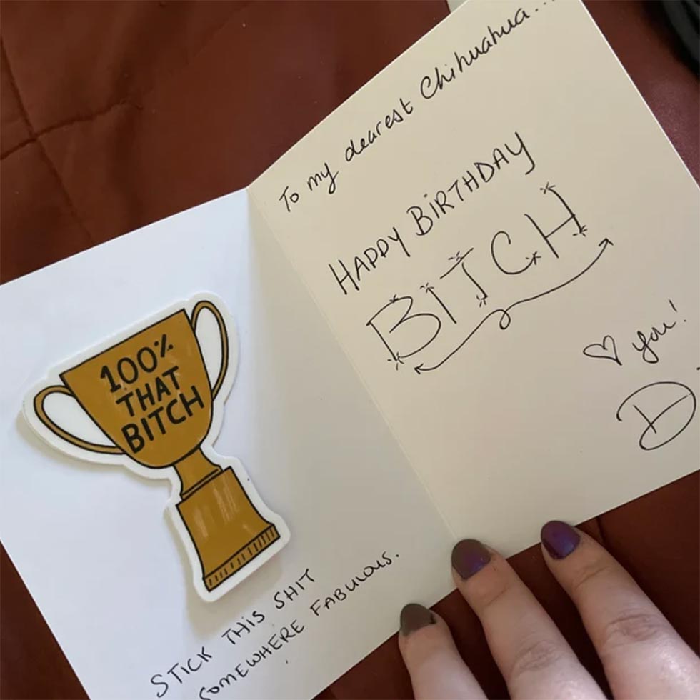 100% That Bitch Sticker