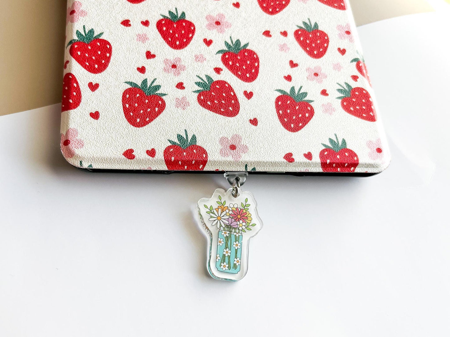 Cute Floral Kindle Charm