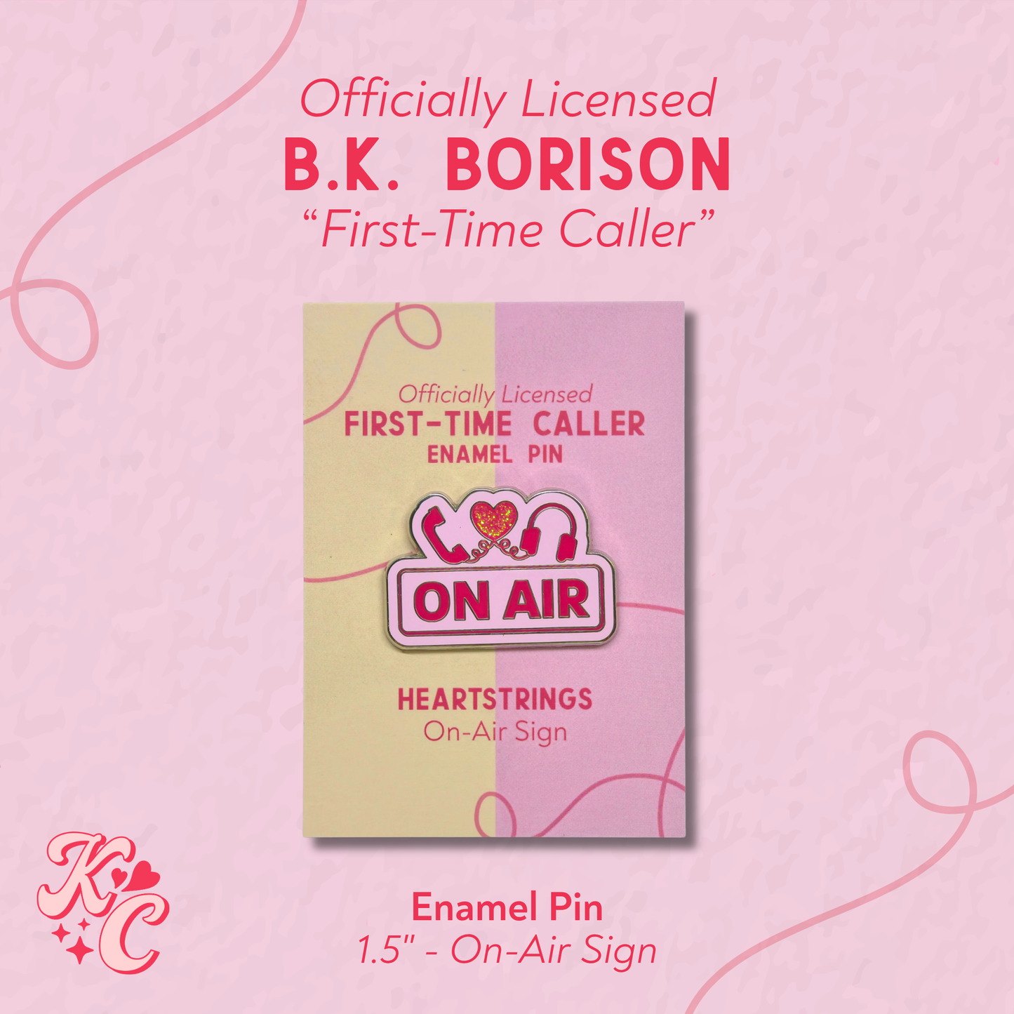 First-Time Caller On-Air Enamel Pin