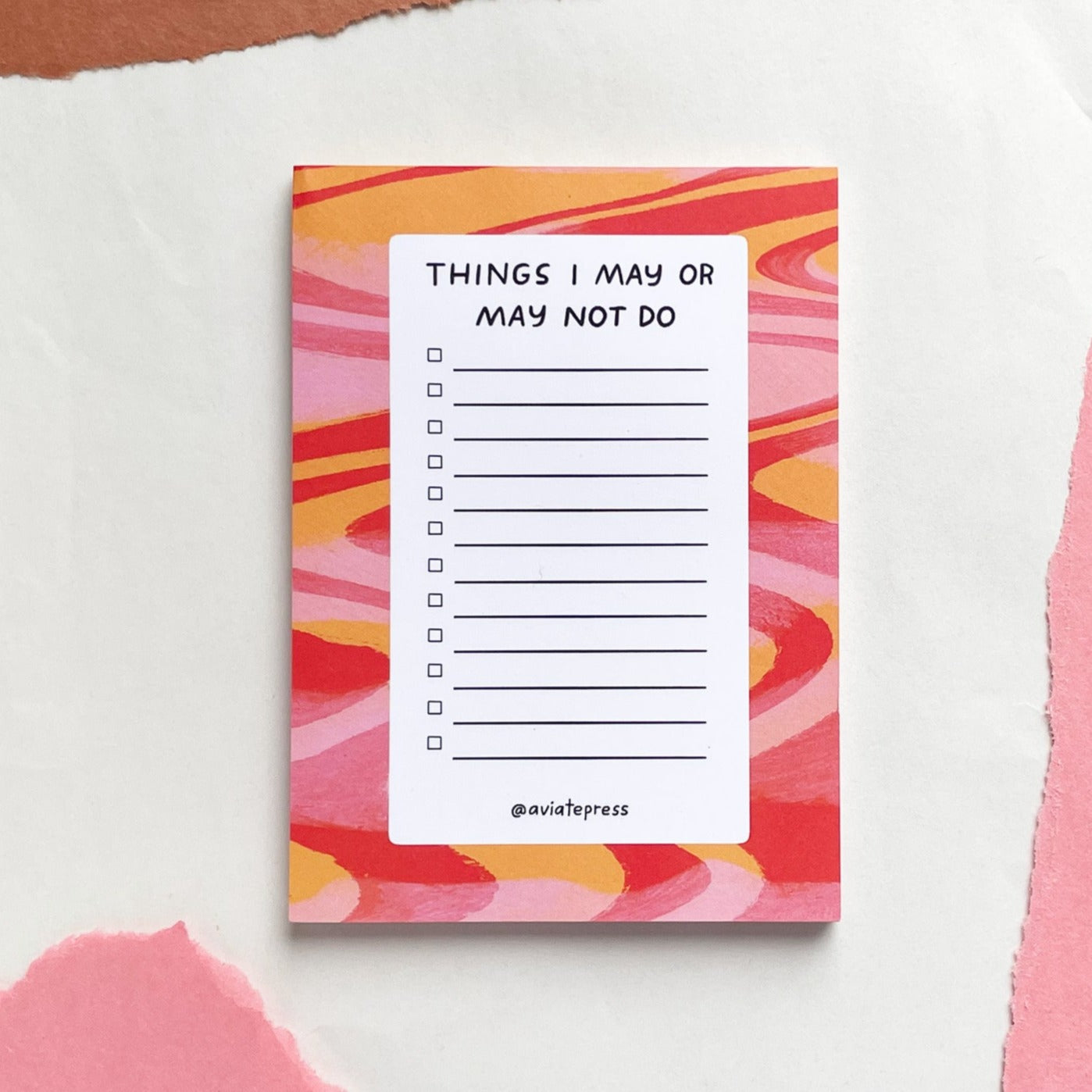 Things I may or May Not Do Notepad