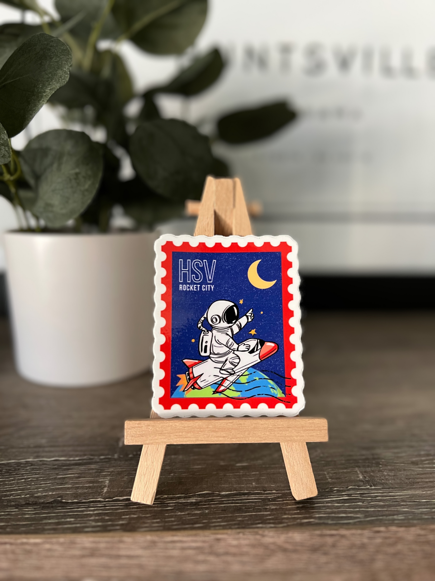 Astronaut HSV Rocket City Sticker