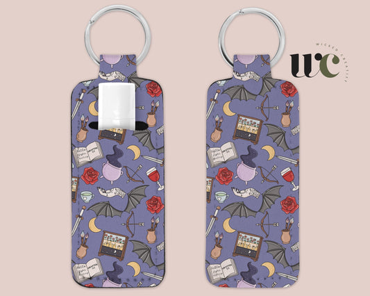 Fae Fantasy Reader Lipbalm Holder Keychain