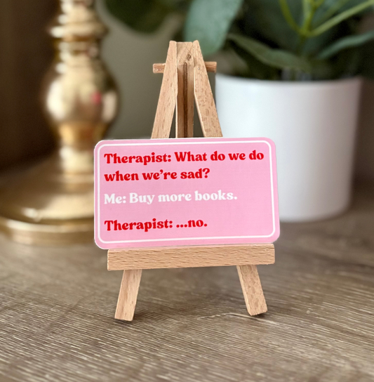 Therapist Book Sticker