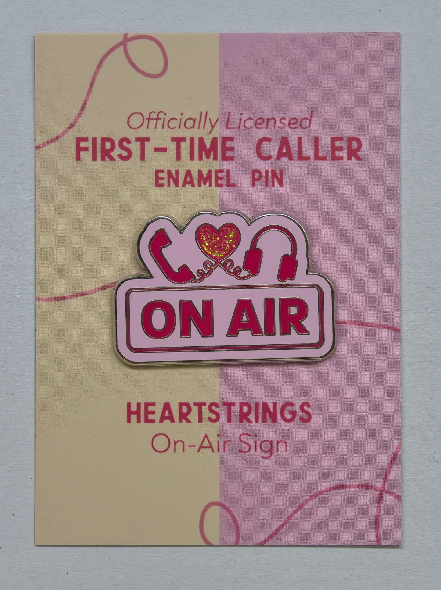 First-Time Caller On-Air Enamel Pin