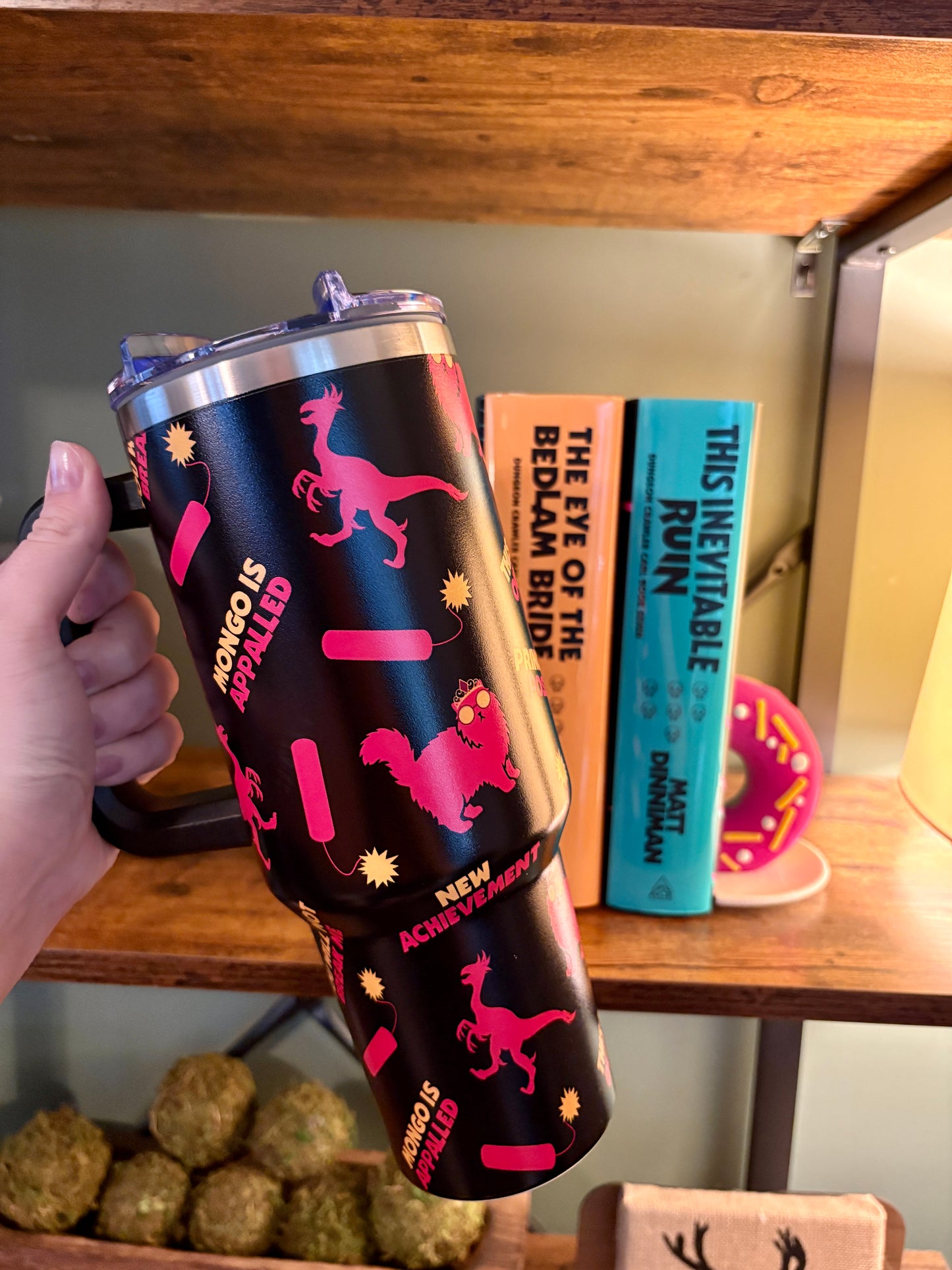 Dungeon Crawler Carl Tumbler | 40oz Insulated Stainless Steel Cup | LitRPG Book Drinkware