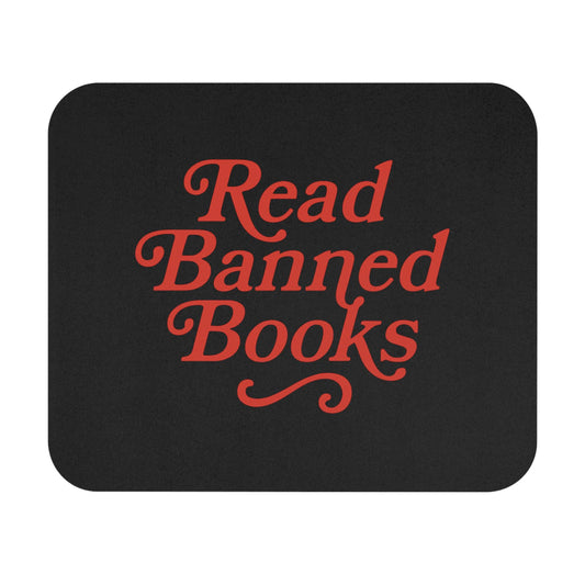 Read Banned Books Mouse Pad: Literary Gift for Book Lovers