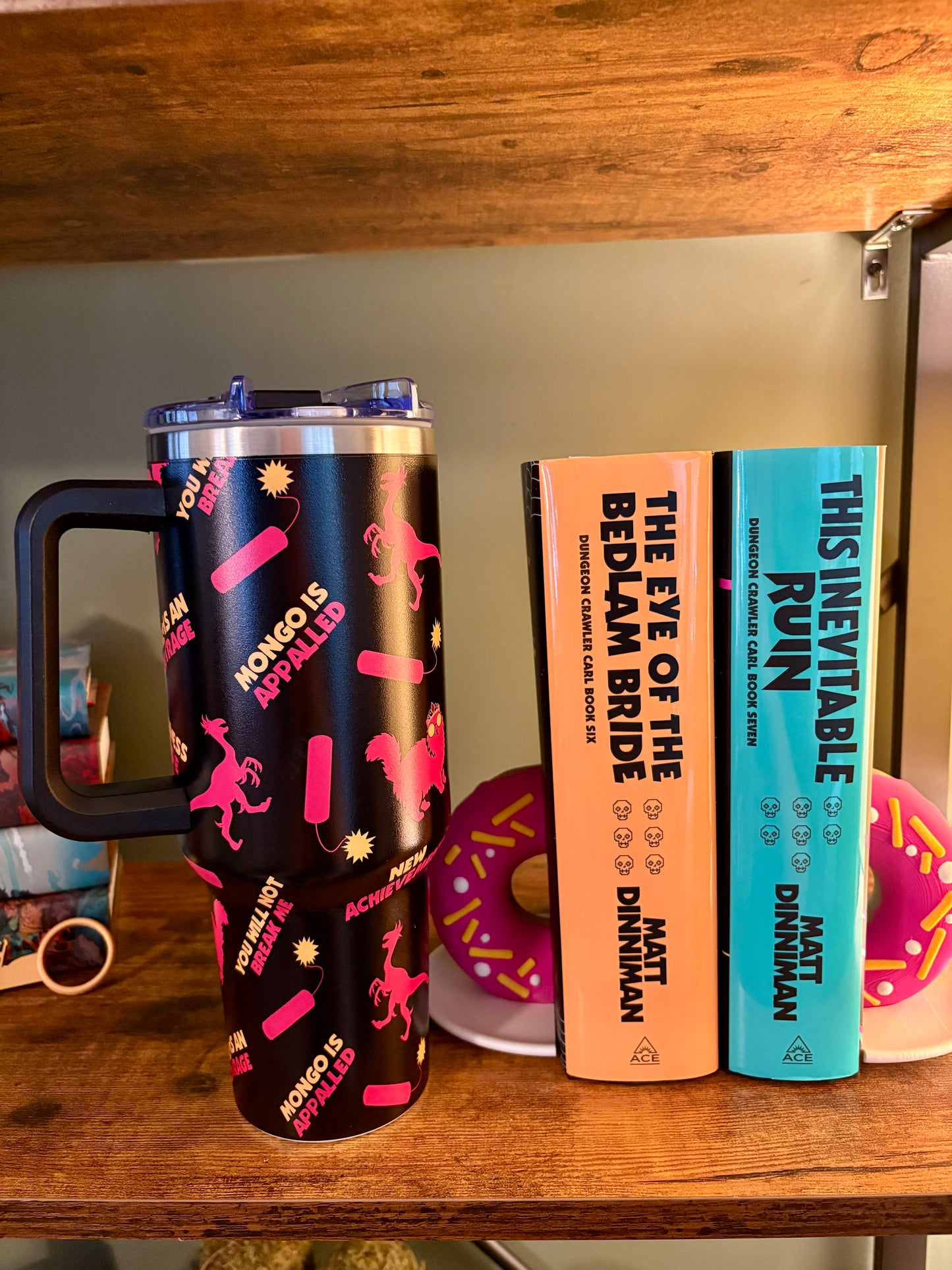 Dungeon Crawler Carl Tumbler | 40oz Insulated Stainless Steel Cup | LitRPG Book Drinkware