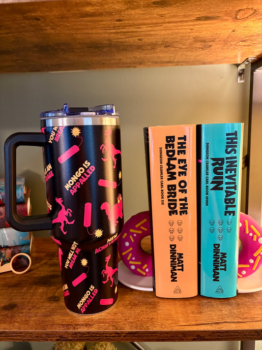 Dungeon Crawler Carl Tumbler | 40oz Insulated Stainless Steel Cup | LitRPG Book Drinkware
