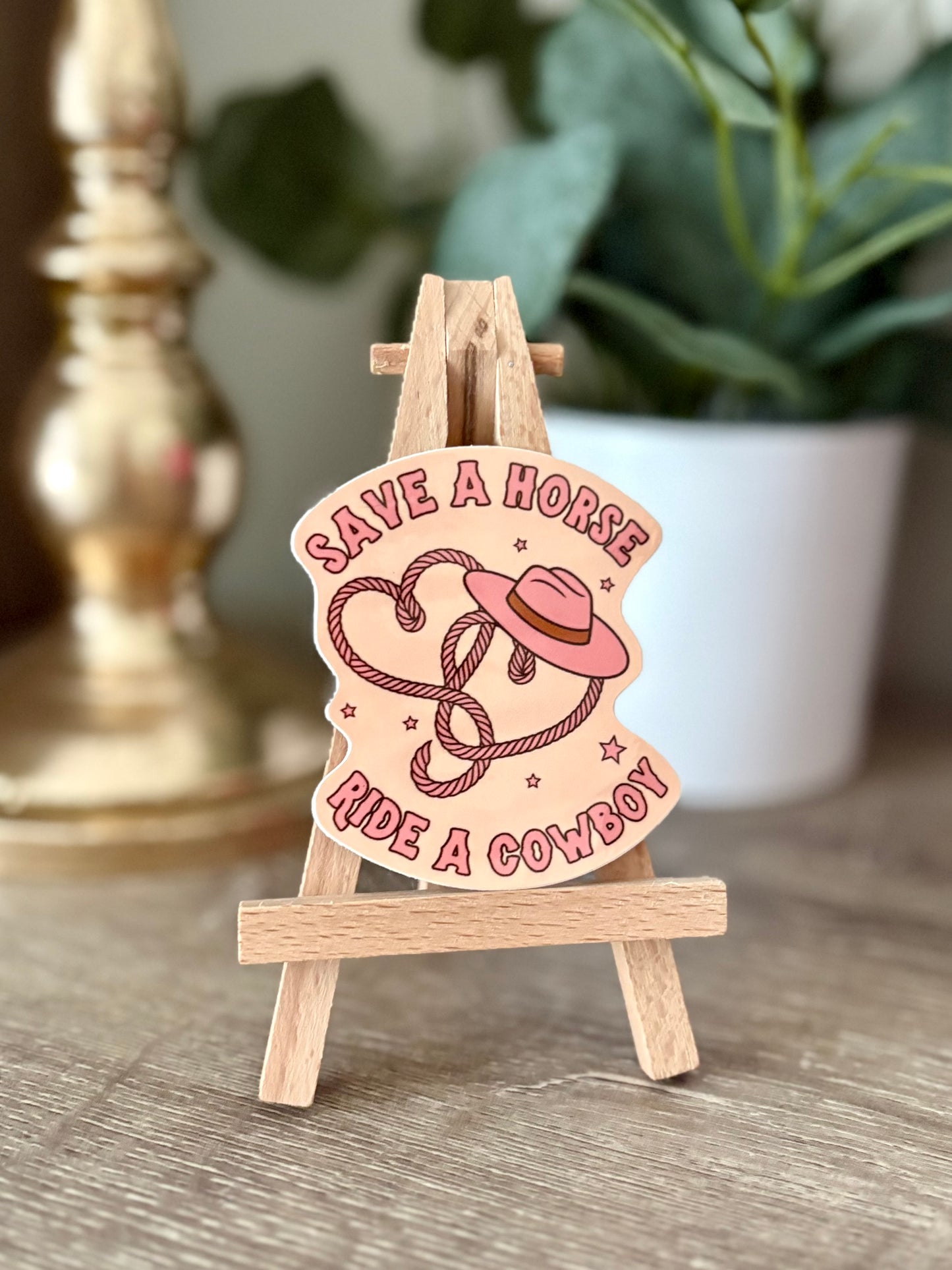 Save a Horse Ride a Cowboy Sticker