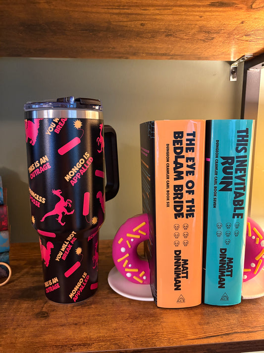 Dungeon Crawler Carl Tumbler | 40oz Insulated Stainless Steel Cup | LitRPG Book Drinkware
