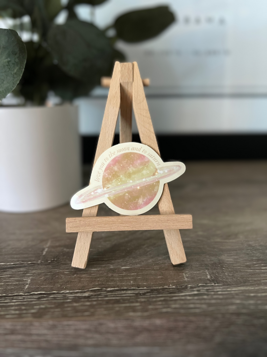 Love You to the Moon and to Saturn Sticker