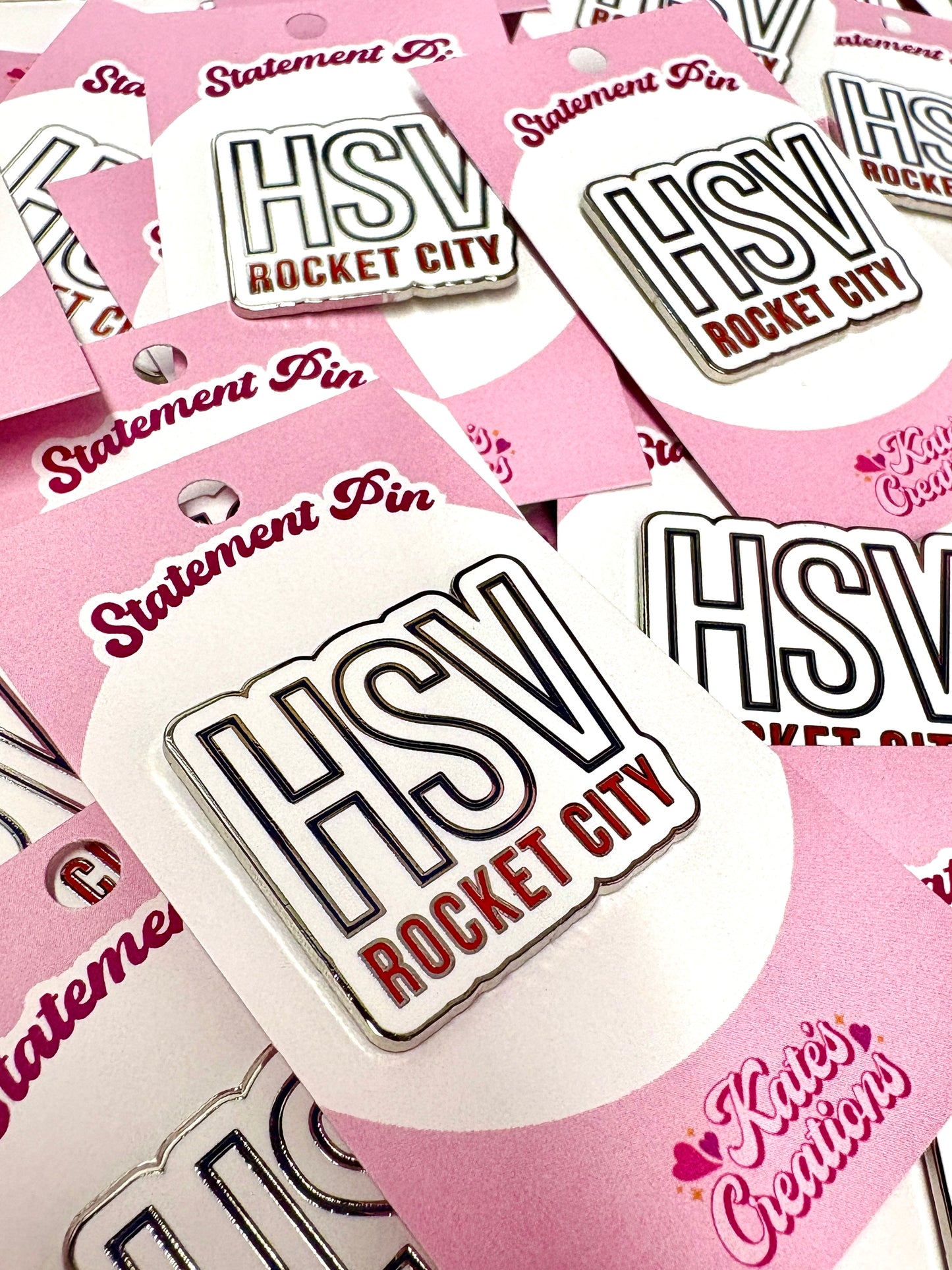 HSV Huntsville Rocket City Enamel Pin