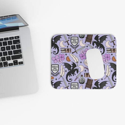 Fantasy Dragon Mouse Pad (Rectangle) | Fourth Wing Desk Accessory