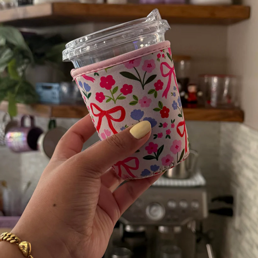 Flowers and Bows Coffee Sleeve