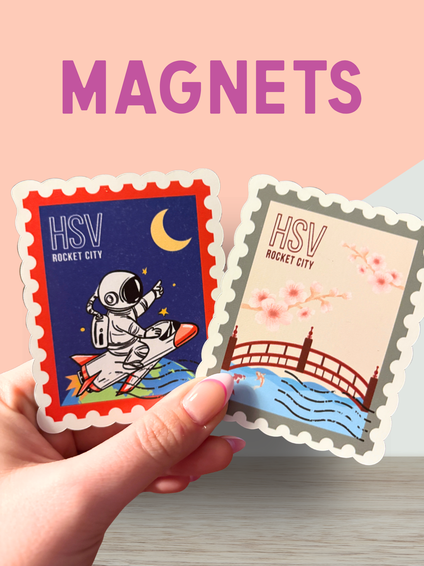 Huntsville Stamp Magnet