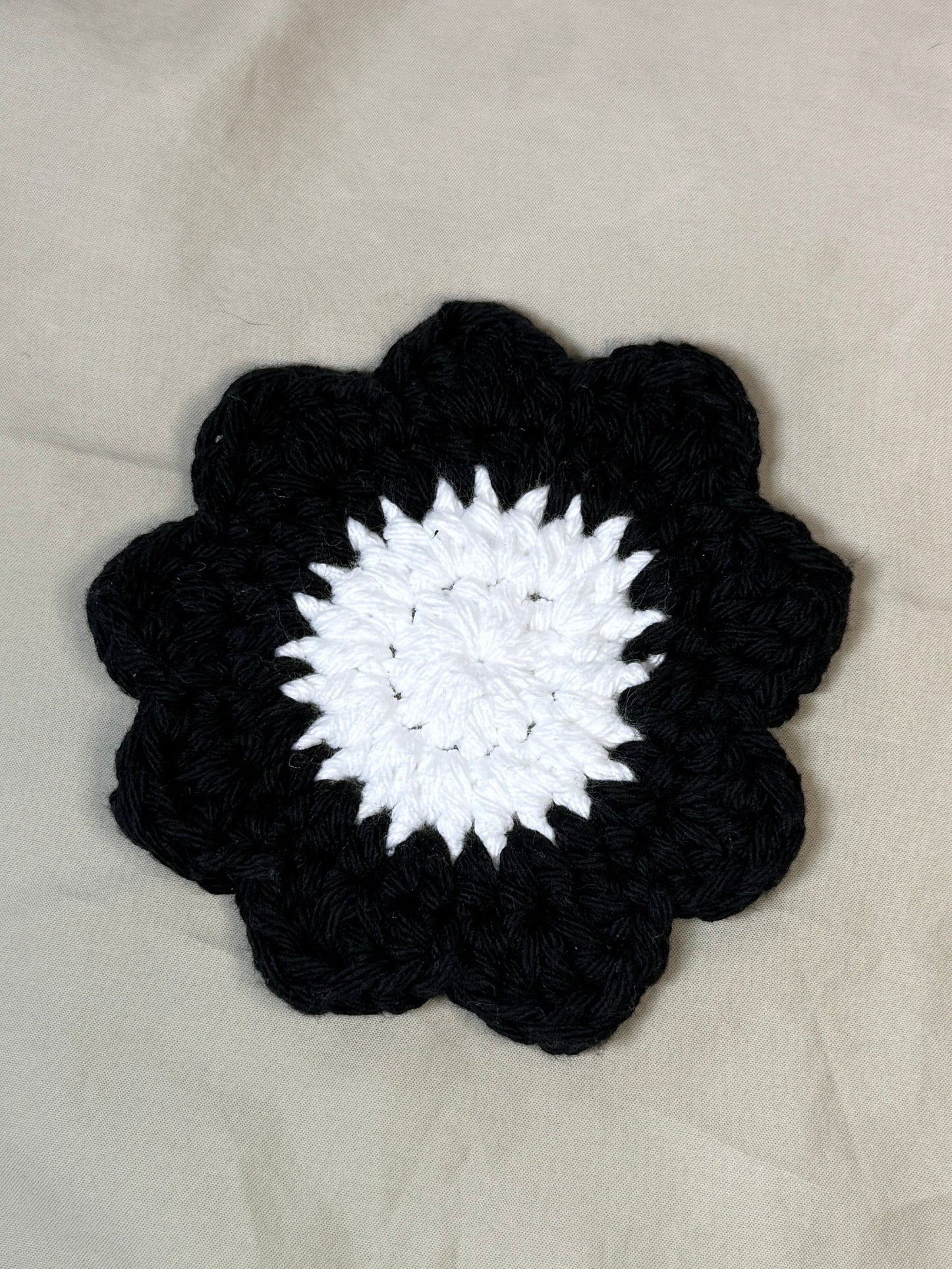 Daisy Crocheted Coaster