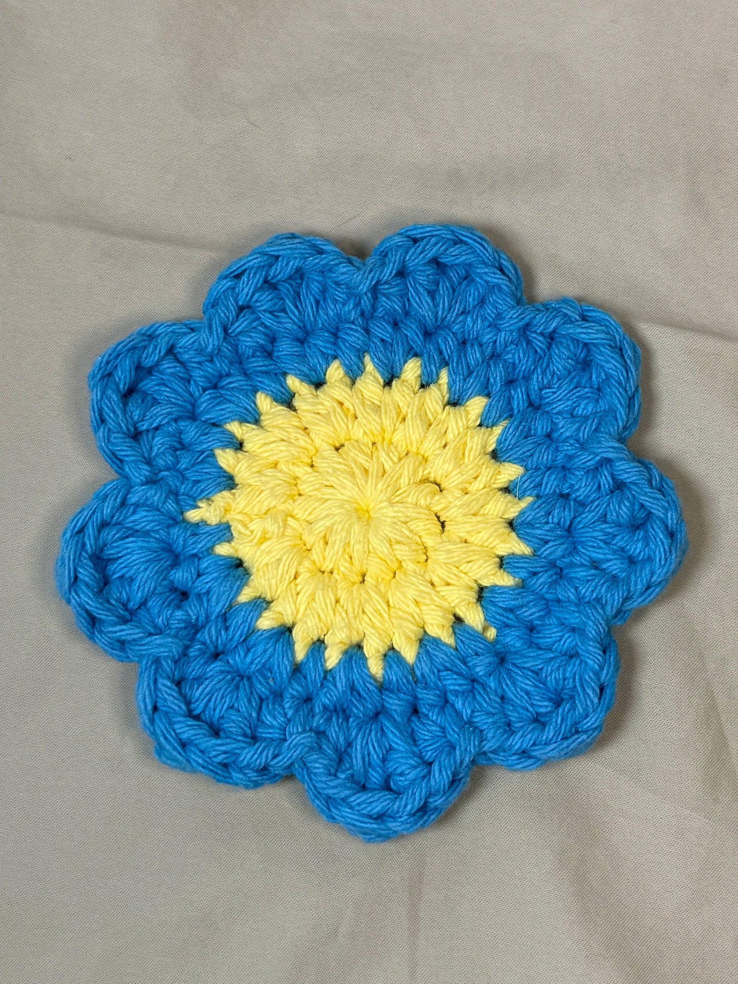 Daisy Crocheted Coaster