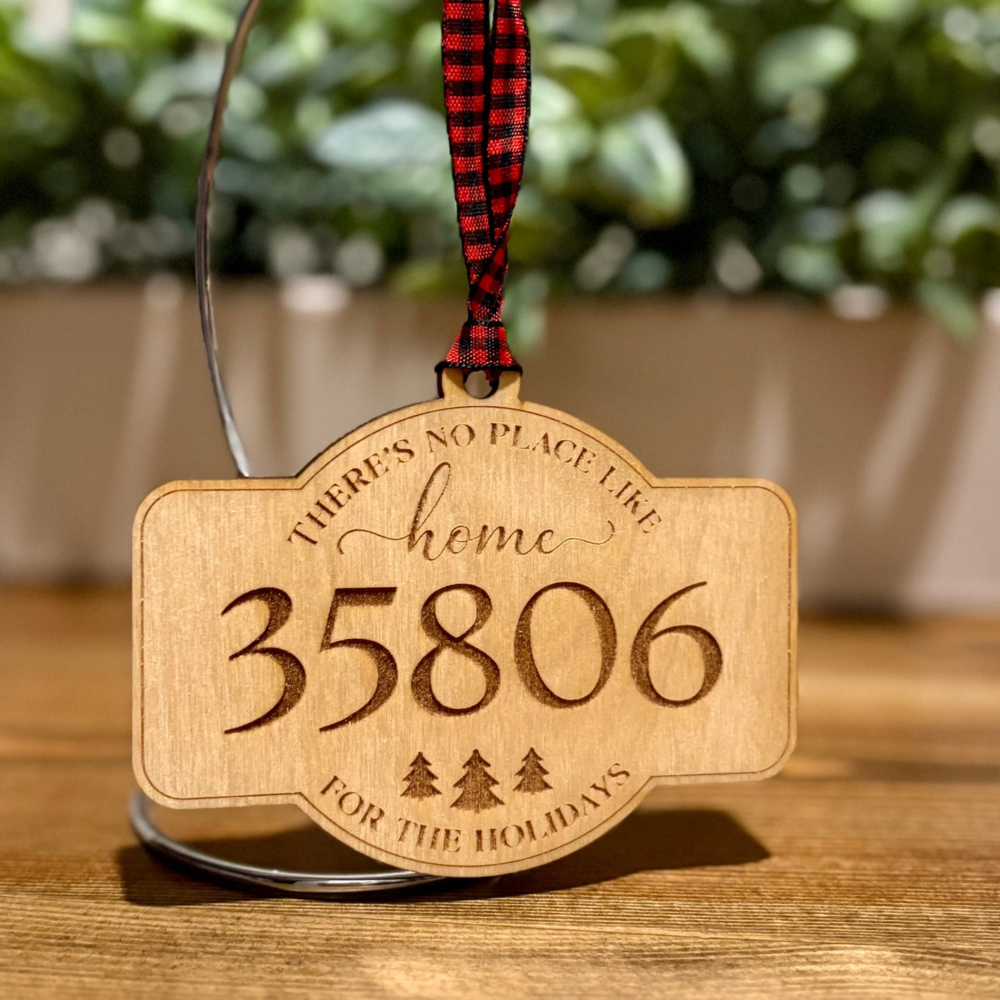 Custom Huntsville Zip Code Christmas Ornament