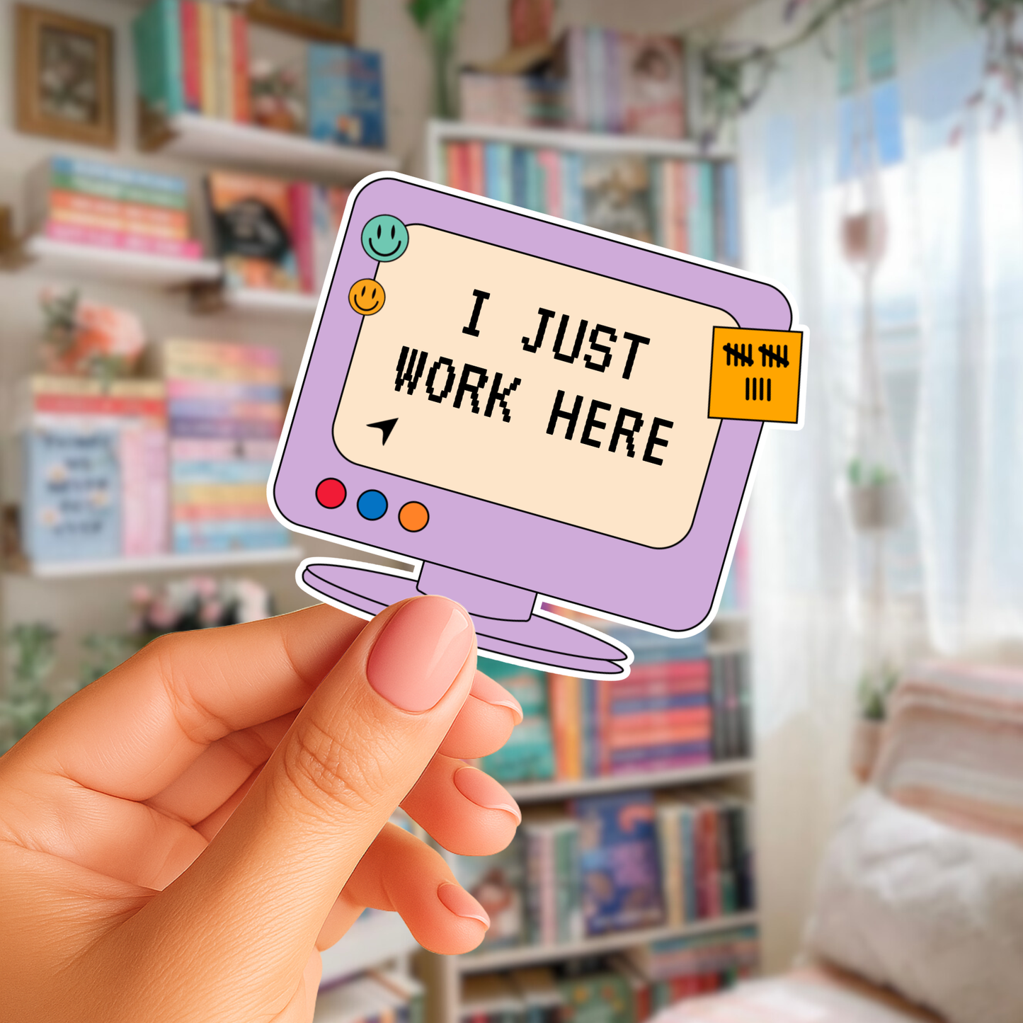 I Just Work Here Sticker