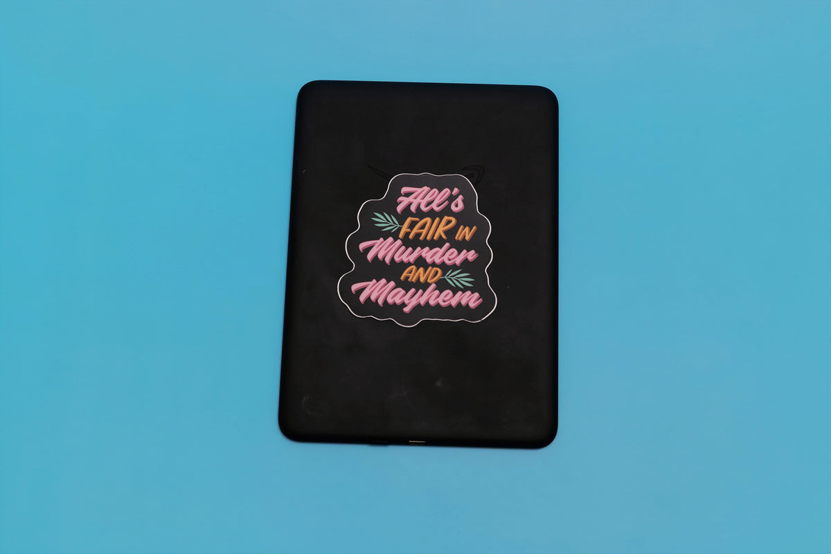 Sinners Retreat Sticker - All’s Fair in Murder and Mayhem