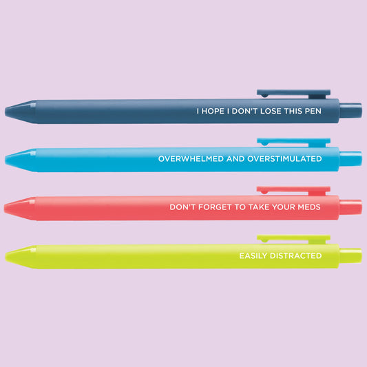 Neurospicy jotter gel pen set