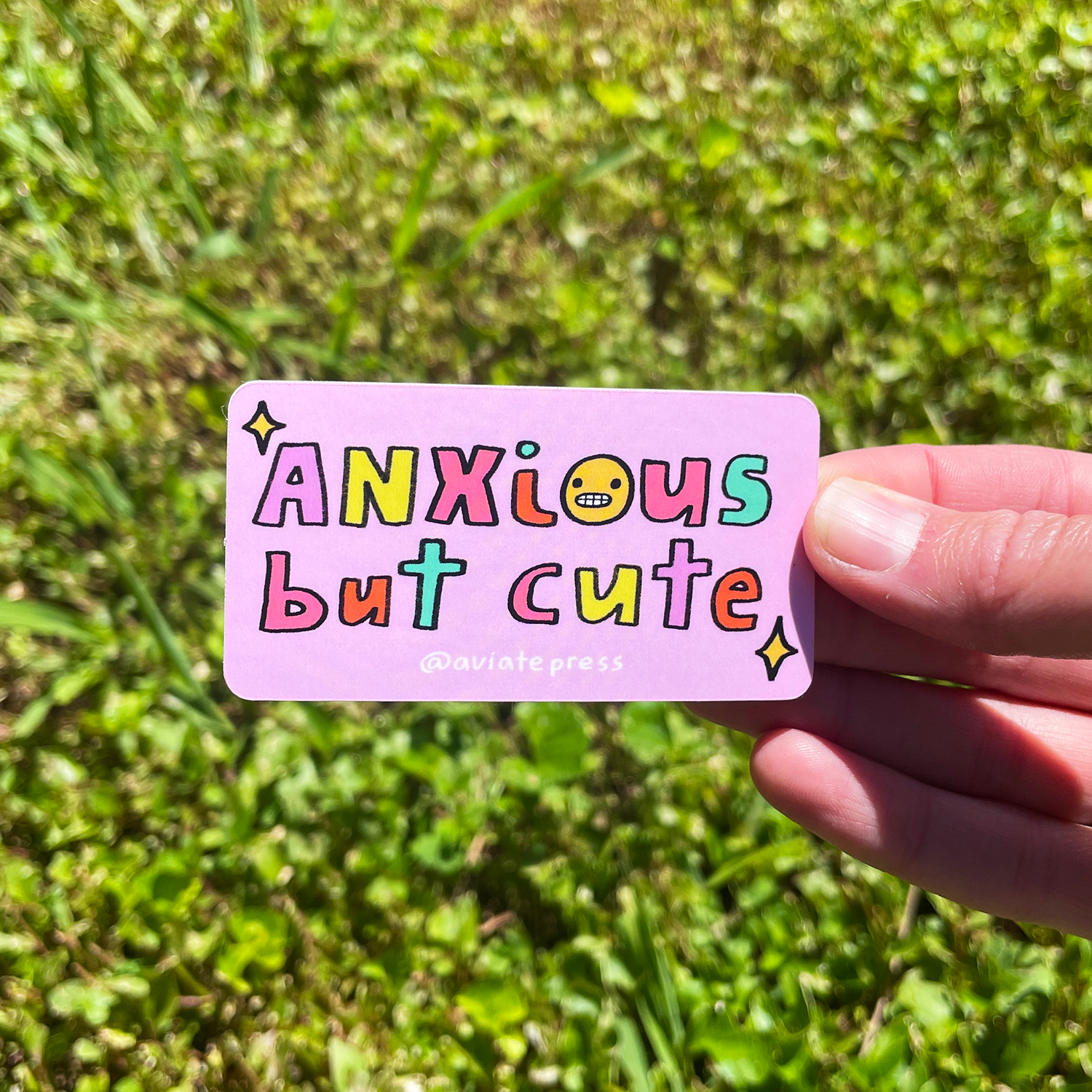 Anxious But Cute Sticker