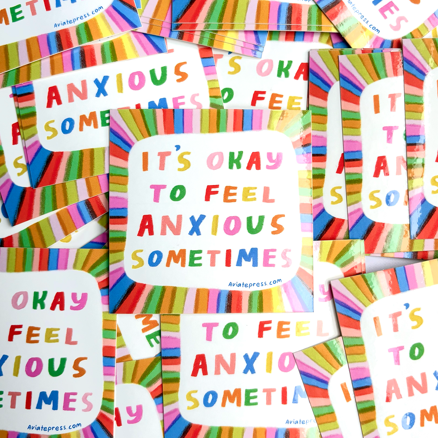 It's Okay to Feel Anxious Sticker