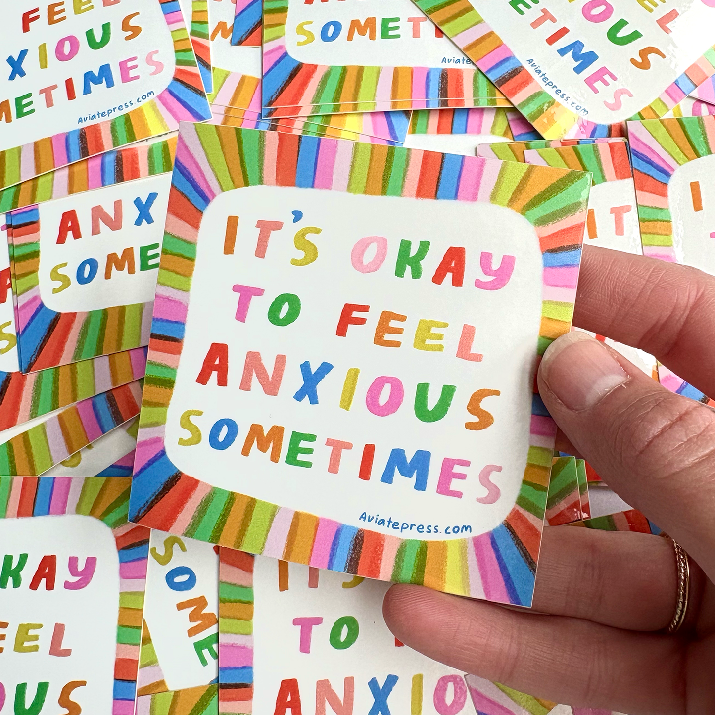 It's Okay to Feel Anxious Sticker