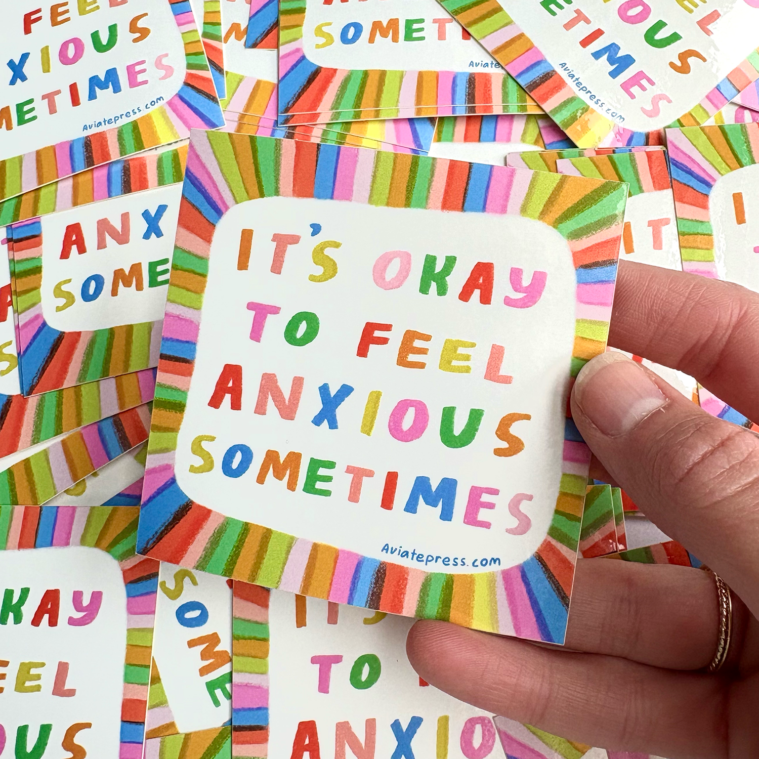 It's Okay to Feel Anxious Sticker