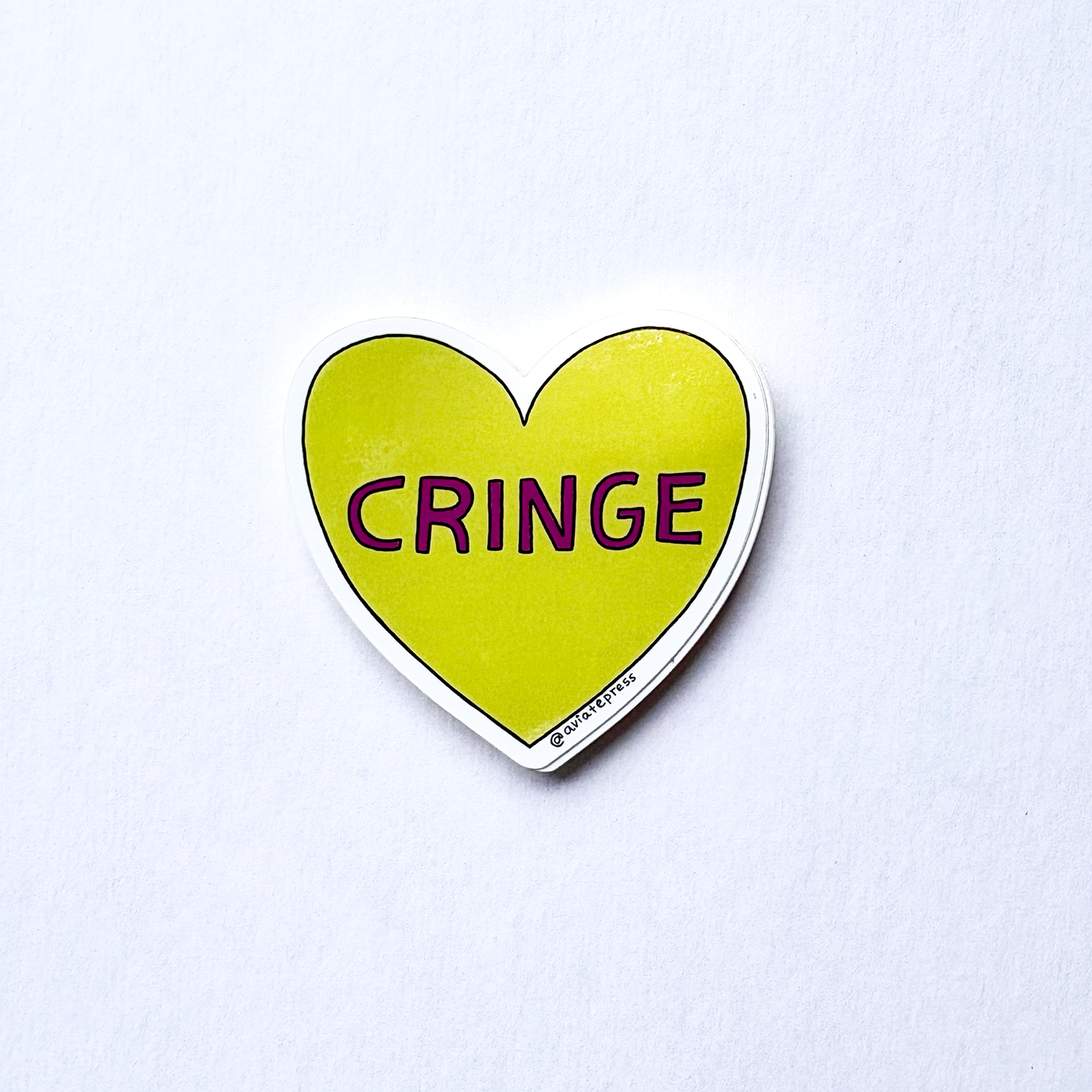 I Heart Cringe Sticker