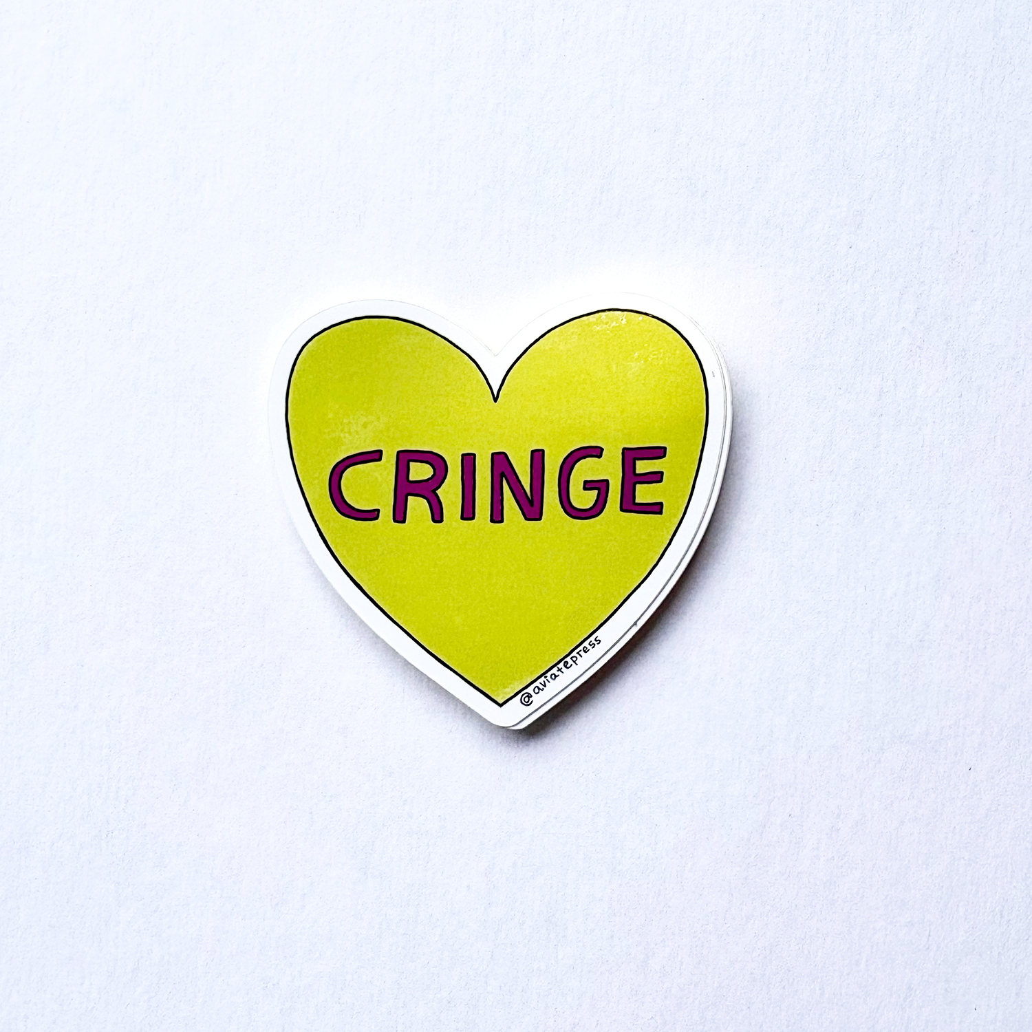 I Heart Cringe Sticker