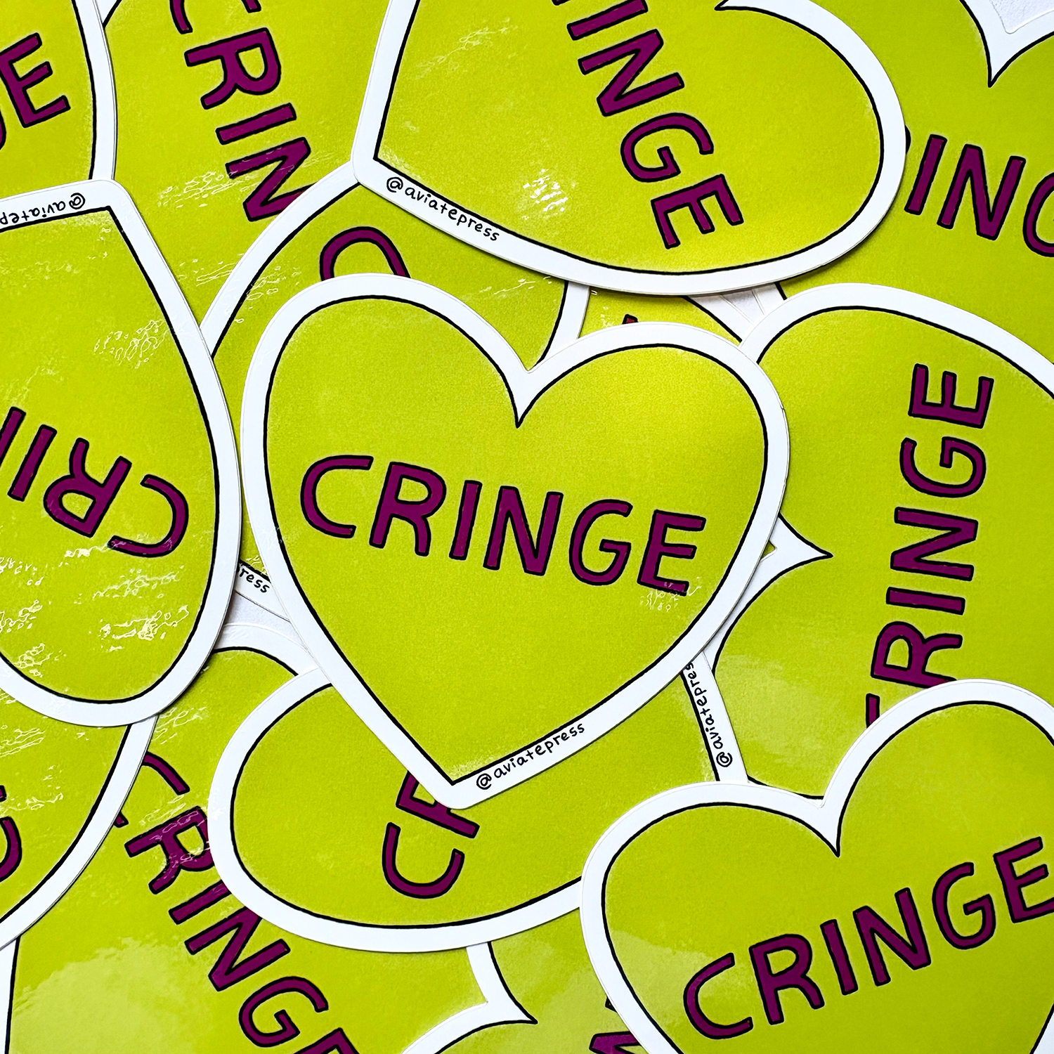 I Heart Cringe Sticker